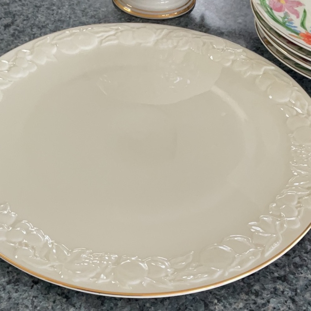 Lenox Fruits of Life cake plate/serving plate 1980/90s